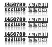 HAISENG Multipurpose Clock Repair Kits Elegant Metal Arabic Or Roman Numerals Clock Numbers Set Watch Replacement Accessories Gold Silver Black Numbers