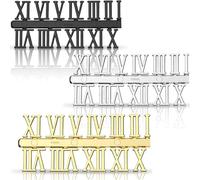 HAISENG Multipurpose Clock Repair Kits Elegant Metal Arabic Or Roman Numerals Clock Numbers Set Watch Replacement Accessories Gold Silver Black Numbers