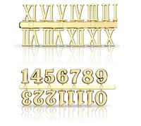 HAISENG Multipurpose Clock Repair Kits Elegant Metal Arabic Or Roman Numerals Clock Numbers Set Watch Replacement Accessories Gold Silver Black Numbers