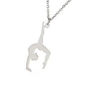 HAISENG Multipurpose Women's Sturdy Stainless Steel Artistics Gymnastics Charm Necklace With Stylish Pendant For Trendy Women Stainless Steel Chain