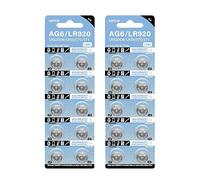 HAISENG Pack Of 10/20/50Pcs AG6/LR920 Alkaline Battery 320mAh Button Cell Long Lasting Power Supply For Watch Remote Control Toy