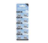 HAISENG Pack Of 10/20/50Pcs AG6/LR920 Alkaline Battery 320mAh Button Cell Long Lasting Power Supply For Watch Remote Control Toy