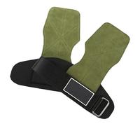 HAISENG Professional Leather Workout Gloves Thick Padding Not Frictions Design Suitable for High Intensity Training Event Professional Strength Training Gloves