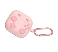 HAISENG Shockproof Silicone Case for Earbud Shell Encasement with Classical Gaming Aesthetics and Carrying Hook Case