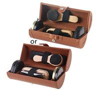 HAISENG Shoe Detailing Set Shoes Brushes Shoes Polish Cloth Everyday Shoe Care Leather Shoes Cleaning Shoe Polish Brown Tan