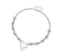 HAISENG Sophisticated Love Heart With Thorns Necklace Charm Sturdy Alloy Fashion Jewelry Accessory For Elegant Styles Daily Use Thorns Heart Necklace