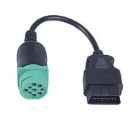 HAISENG Truck OBD1 To Cable Diagnostic Instrument Converter Cable J1939 9Pin Male To 16Pin Male Truck Accessories Adapter Wire