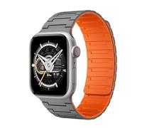 HAISENG Upgrades Silicone Magnetic Watch Band Featuring Easy Attach On Designs Strong Sweatproof Band for Smartwatches