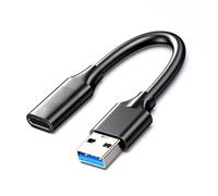 HAISENG USB 3.2 Male To Type C Female Adapter Cord Fast Speed 10Gbps Data Sync And Charging For Devices With USB A Port