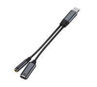 HAISENG USB C Cable Adapter With Power Supply Type C To USB 100W Fast Charging Cable 2 In 1 USB C Splitter Charging