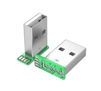 HAISENG USB Connector 2.0 USB 4Pin/USB C 5Pin 90 Degree Port Solder USB Repair Replacement Adapter Circuit Board PCB Adapter