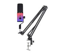 HAISENG USB Streaming Microphone Featuring Customizable Color Lights Noise Reduces And Sound Adjustment Knob Noise Cancelling USB Microphone For Voice Mic