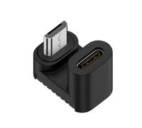 HAISENG USB To C Adapter 90 Degree To Type C Data Transfer Convert Connector For Smartphone Car Navigation Installation Required