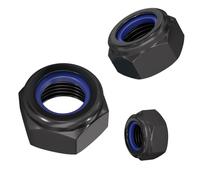HAISHANG M4 Nuts,30 Pcs Stainless Steel Nyloc Self Locking Hex Lock Nut 4mm