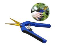 HAISHANG Professional Garden Scissors, Straight Tip Gardening Pruning Secateurs with Titanium Coated Blades, Flower Pruning Shears, Trimming Scissors for Florist Plants Vegetables Fruits Rose