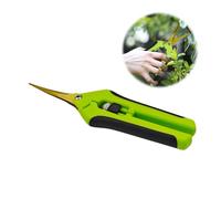 HAISHANG Professional Pruning Shears, Trimming Scissors Curved, Gardening Hand Pruner Pruning Secateurs with Titanium Coated Blades, Garden Scissors for Fruit Branch Bonsai Flower Plants