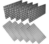 Haishell 10 Pcs Aquarium Fish Tank Divider Egg Crate Aquarium Filter Bottom Tray Grid Isolation Board Partition Net Pane Separator for Mixed Breeding Light Diffuser