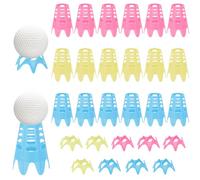 Haisheng 27PCS Tees Golf Practicing Castle Tees Holders Plastic 18 Long 9 Short Colorful Golf Ball Tees for Driving Range Mats Outdoor Winter Turf Golf Course