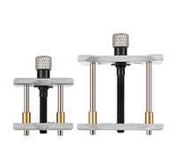 Haisheng 2PCS Adjustable Watch Case Holder & Repair Tool Kit (2 Sizes, Silver)