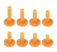 Haisheng 8Pcs Rubber Golf Tees for Mats, 8 Sizes Driving Range Tees Golf Practicing Castle Tees Rubber Tee Holders Golf Tees for Driving Range Mats Outdoor Hitting Swing Training