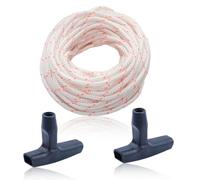 Haishine 10 m Starter Rope (3.5 mm) Kit for Chainsaws, Lawnmowers, Brushcutter, with 2 Starting Handles