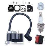 Haishine Ignition Coil For Stihl FS38 FC55 FS45 FS46 FS55 HL45 HS45 KM55 Carburetor Repair Kit Spark Plug Oil Bubble Universal Chainsaw Switch