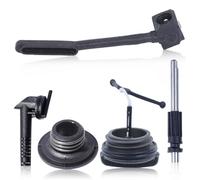 Haishine Oil Pump Worm Gear Oil Cap Kit for Husqvarna 435 440E 445 450 450E 340 345 350 chainsaw, Oil Pump + Oil Pump Rod + Oil Cap + Oil Tank Screen + Worm Gear Replace 544083301,503931801
