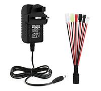 Haisito Battery Charger, 2-10 Cell NIMH/NICD Battery Smart Charger, Six Universal Adapters: Tamiya, Mini Tamiya, SM 2P, JST, FUTABA, XH;suitable for RC vehicles, drones, air pistol models, etc.