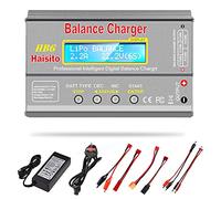 Haisito Lipo Charger, 80W 6A Balance Charger for LiPo Li-ion LiFe NiCd NiMh Pb, Multi-functional Intelligent Charger, RC Hobby Battery Balance Charger LED W/AC Power Adapter