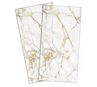HAISUKA White Gold Marble Lightweight Hand Towels for Kitchen Bathroom Decorative Thin Bath Towels Soft Absorbent Kitchen Hand Towels Modern Bathroom Hand Towels for Home Kitchen Bathroom Decor