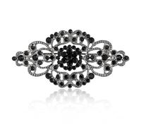 HAISWET Vintage Wedding Bridal Crystal Art Deco Rhinestone Brooch Pin, M, Metal, no gemstone