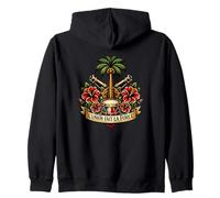 Haiti 1804 L'union Fait La Force Tattoo Hatian Heritage Zip Hoodie