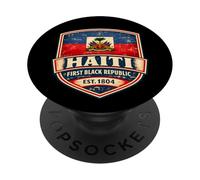 Haiti First Black Republic Since 1804 Haitian Flag Day Pride PopSockets Adhesive PopGrip