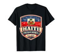 Haiti First Black Republic Since 1804 Haitian Flag Day Pride Value Graphic T-Shirt