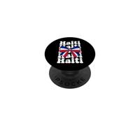 Haiti Flag Bow with Coat of Arms Design PopSockets Adhesive PopGrip