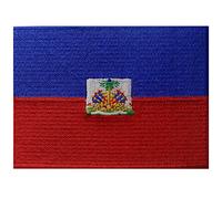 Haiti Flag Embroidered Patch Haitian Iron On Sew On National Emblem