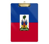 Haiti Flag Haitian National Blue Red Waterproof Storage Box for Teacher Portfolio Storage Box Size 9x12