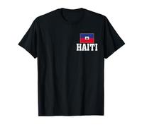 Haiti Flag Patriotic Country Roots Souvenir T-Shirt