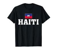 Haiti Flag Patriotic Country Roots Souvenir T-Shirt