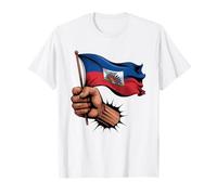 Haiti Flag Patriotic Haitian Heritage Roots T-Shirt