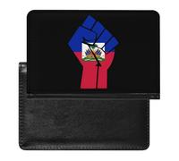 Haiti Flag Resist Passport Holder Cover Wallet Slim Passport Protector Card Holder Travel Accessories