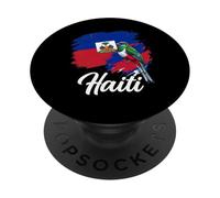 Haiti Flag With National Bird PopSockets Adhesive PopGrip