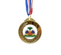 haiti north amenational emblem Gold Award Winner Medal First Place Ribbon