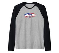 Haiti Puerto Rico Flag Pride Heritage Fans Raglan Baseball Tee