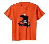Haiti Strong - Haitian Pride Tropical Island Graphic T-Shirt, Kids, Orange, 4 Years