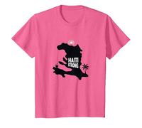 Haiti Strong - Haitian Pride Tropical Island Graphic T-Shirt, Kids, Pink Heather, 2 Years