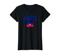 Haitian Culture Haiti Flag Graphic Value Graphic T-Shirt, Women, Black, S