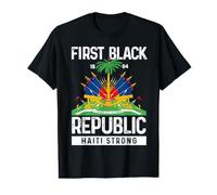Haitian Flag Pride, Cool Haiti Year of Independence Design Value Graphic T-Shirt