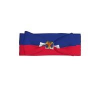 Haitian flagBow headband, patterned baby bow hair accessory, suitable for newborns, infants, and everyday wear
