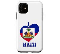 Haitian Pride I Love Port-Au-Prince Haiti Flag Heart Graphic Case for iPhone 11